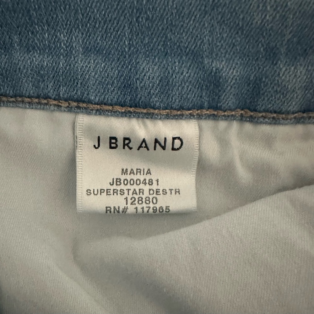 J Brand Maria High Rise Skinny Jeans in Superstar Destruct. Size 26 - Picture 5 of 6